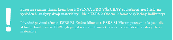 Povinne indikatory